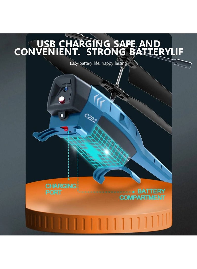 Remote Control Helicopter Kids Toys,3.5 Channel 2.4GHz Aircraft with Intelligent Obstacle Avoidance, One Key take Off Landing, LED Light, Stable Flight & Easy Control, Birthday Present for Boys Girls