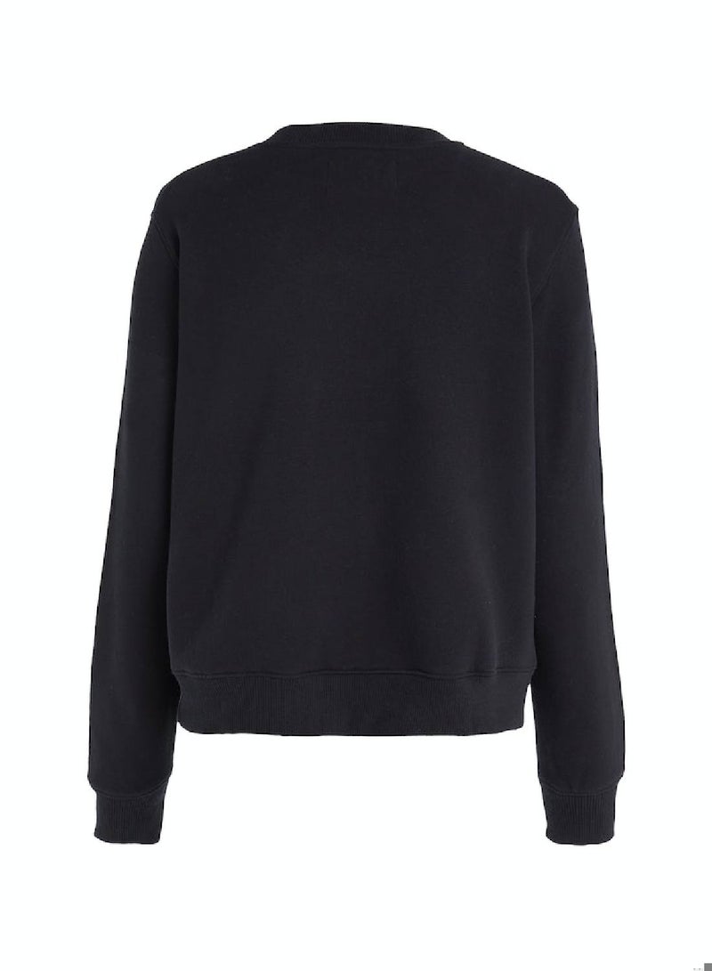 Calvin Klein Jeans Women's Sweatshirt - Sportswear - Cotton , Black