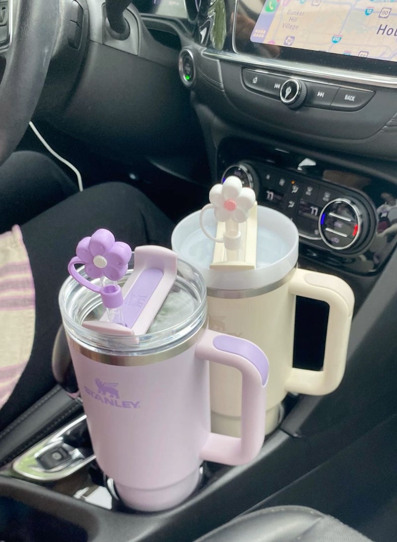 Stanley Quencher H2.0 FlowState 40 oz Stainless Steel Vacuum Insulated Tumbler with Advanced Lid & Reusable Straw - Orchid, Best for Water, Iced Tea, Coffee & Smoothies - Perfect Stanley Cup Gift