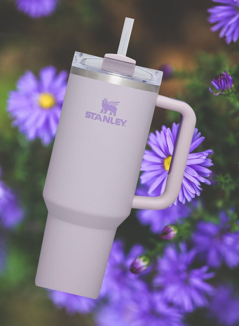 Stanley Quencher H2.0 FlowState 40 oz Stainless Steel Vacuum Insulated Tumbler with Advanced Lid & Reusable Straw - Orchid, Best for Water, Iced Tea, Coffee & Smoothies - Perfect Stanley Cup Gift