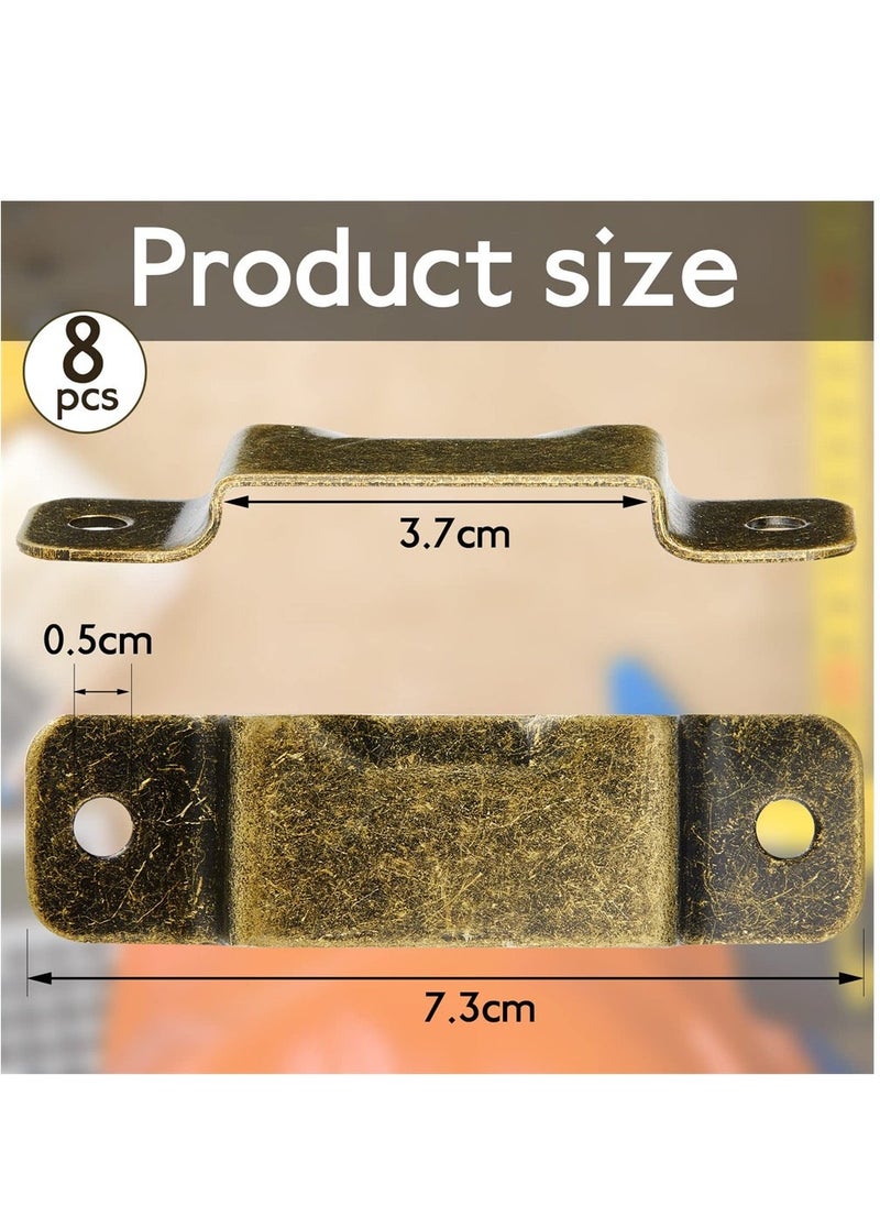 Metal Tape Measure Holder Clip, Small Measure Holder Clip Measuring Holster With Rivets for Drill Leather Pocket Tool Metal Belt Clip Tape Measure Tool Belt Holder Clip, Bronze