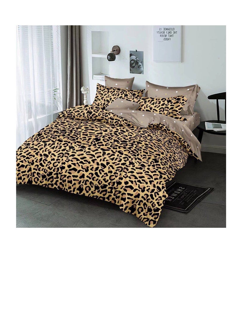 Single Size Duvet Cover Sets classic Pattern Bedding cover Set (1 Duvet Cover 160 * 210 CM +Fitted bed sheet 120x200 * 30CM +2 Pillowcases)