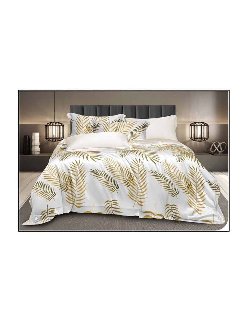 Single Size Duvet Cover Sets classic Pattern Bedding cover Set (1 Duvet Cover 160 * 210 CM +Fitted bed sheet 120x200 * 30CM +2 Pillowcases)