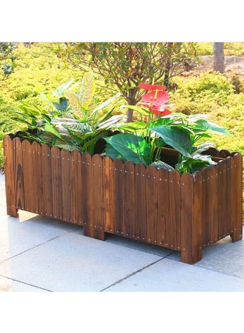 Handcrafted Wooden Flower Pot Versatile Indoor & Outdoor Planters for Gardens Stylish Plant Pots For Flowers Trees Perfect Garden Decoration Items and Planter Boxes