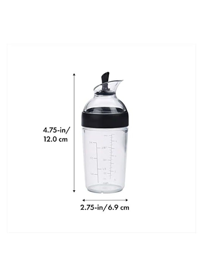 Good Grips Salad Dressing Shaker Small Black 1268980MLNYK, 200 ml