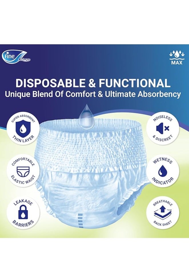 Incontinence Derma Pro 7 Adult Pull Ups Diapers Medium Waist 80-11cm 14 Counts