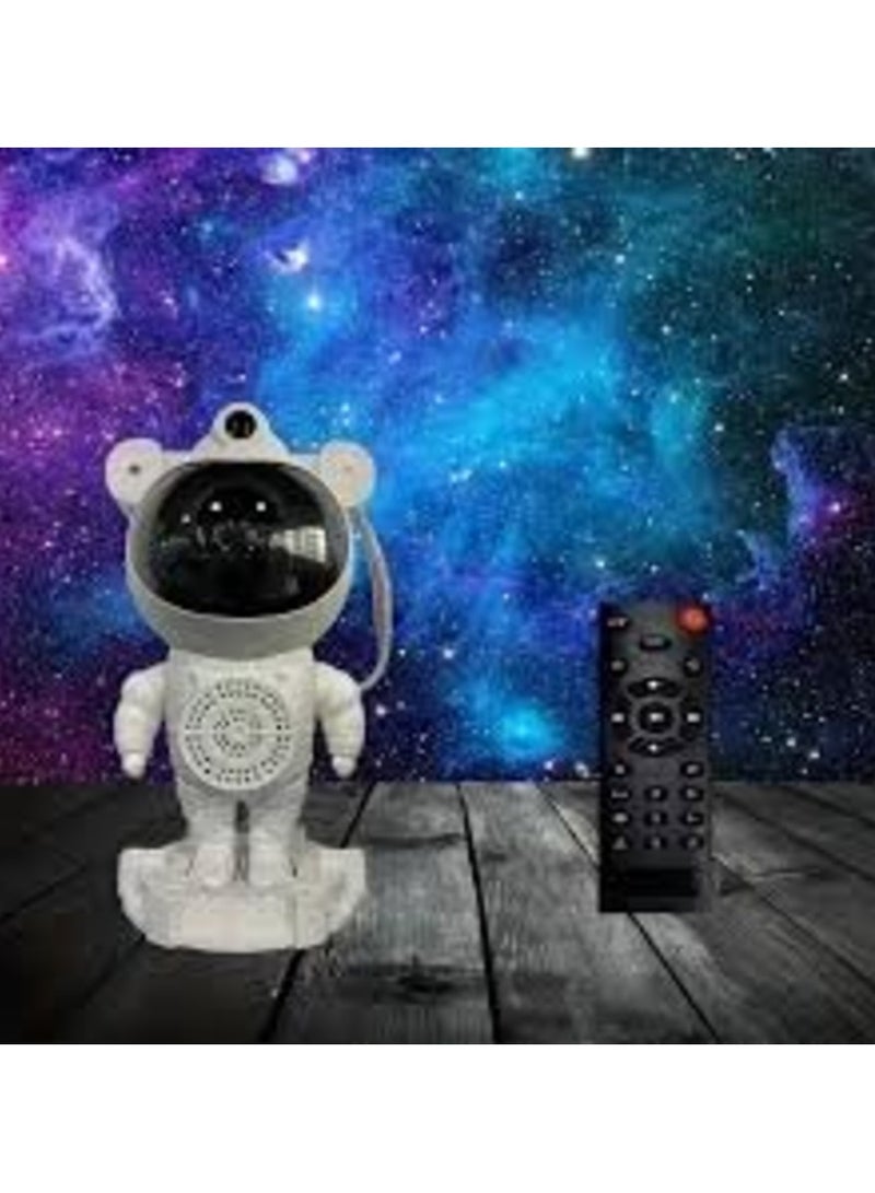 Star Night Light Projector, Music Bluetooth Speaker, Spaceman Astronaut Galaxy, Timer, Remote Control,360 Rotation Head, Nebula Starry Sky Moon Multi-Projection, Sleeping Lamp, Game Room Gift