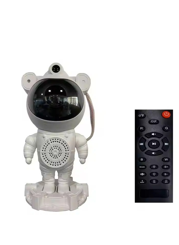 Star Night Light Projector, Music Bluetooth Speaker, Spaceman Astronaut Galaxy, Timer, Remote Control,360 Rotation Head, Nebula Starry Sky Moon Multi-Projection, Sleeping Lamp, Game Room Gift