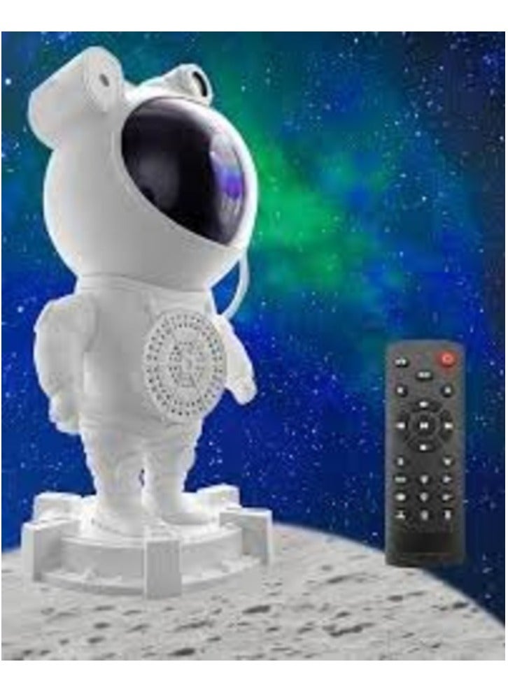 Star Night Light Projector, Music Bluetooth Speaker, Spaceman Astronaut Galaxy, Timer, Remote Control,360 Rotation Head, Nebula Starry Sky Moon Multi-Projection, Sleeping Lamp, Game Room Gift