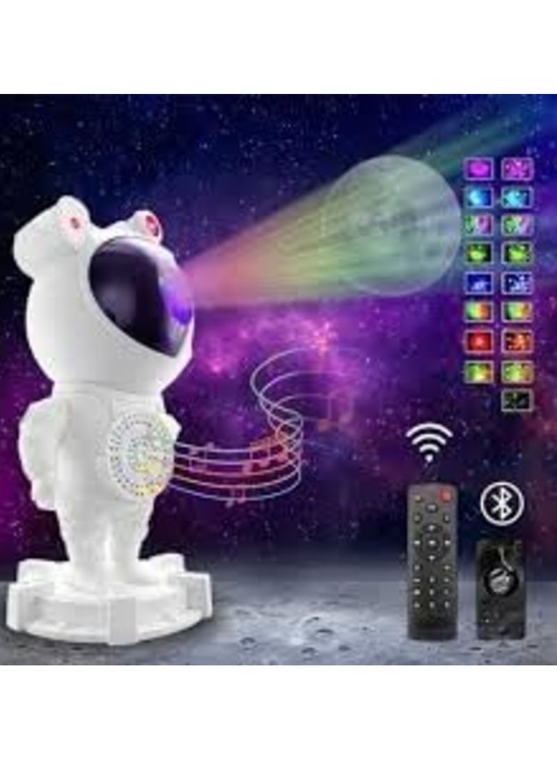 Star Night Light Projector, Music Bluetooth Speaker, Spaceman Astronaut Galaxy, Timer, Remote Control,360 Rotation Head, Nebula Starry Sky Moon Multi-Projection, Sleeping Lamp, Game Room Gift