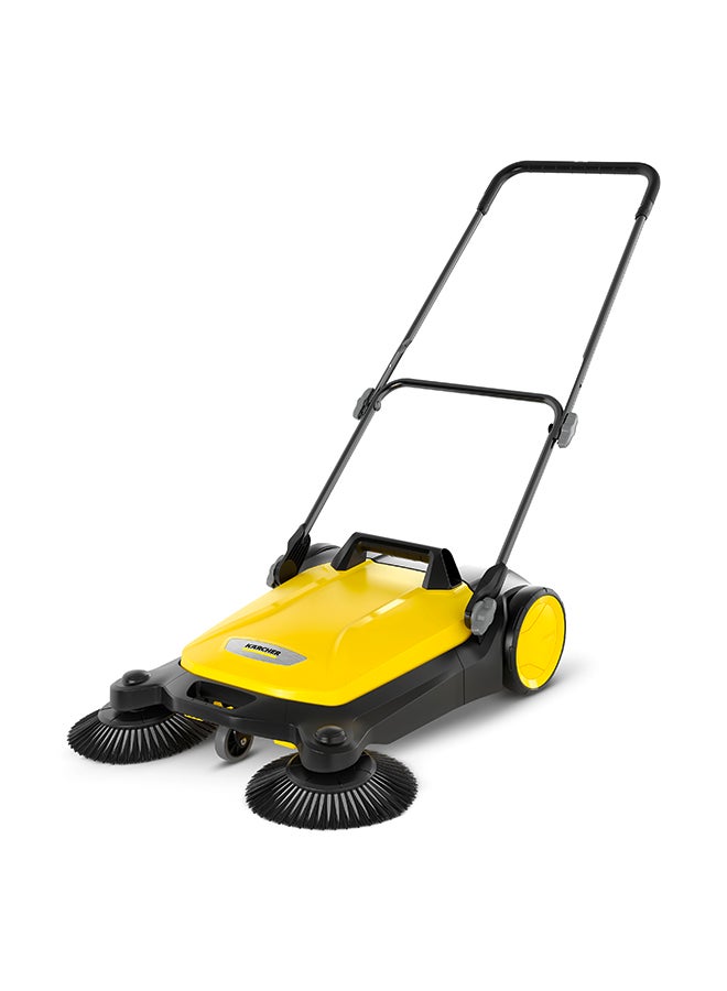 Push Sweeper S4 Twin for Year-Round Applications On Smaller And Narrower Areas Yellow & Black