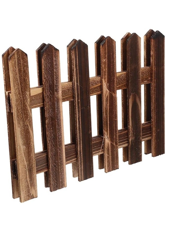 Wooden Fence Border Wood Garden Border Partition Wall Landscaping Garden Edging Panels Decorative Garden Border Garden Fence Panels Wooden Picket Fence