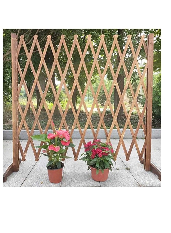 FFD Expandable Garden Trellis Fence 70x21x12cm , Freestanding Outdoor Pet Safety Fence for Patio, Lawn & Climbing Plants