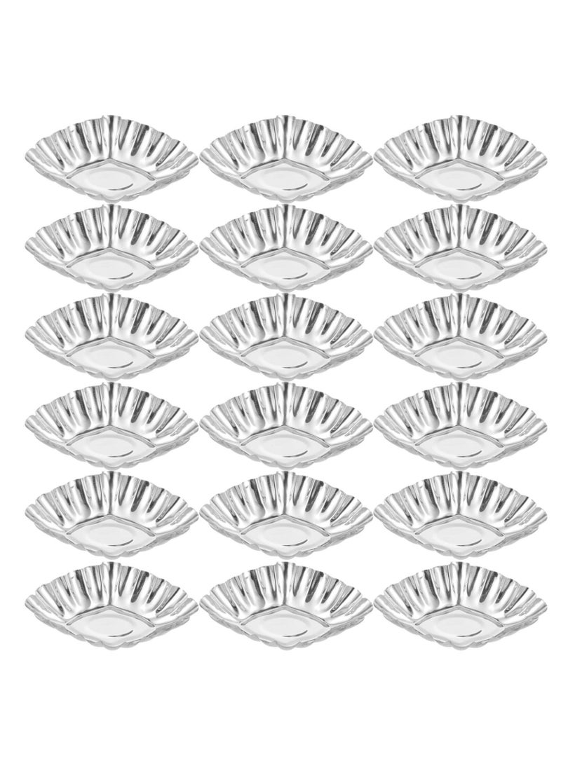 20pcs Cake Cup Kitchen Things, Kitchen Stuff Stainless Steel Molds Egg Tart Making Molds Egg Tart Molds Mold Diy Tart Molds Tart Supply Household Muffin Cup Picnic Supplies