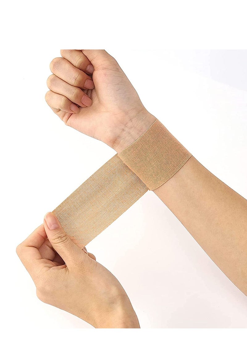 Kinesiology Tape Waterproof Athletic Sports for Knee Shoulder, and Ankle Elbow for Pain Relief Latex Free Roll Beige 2 Uncut Rolls