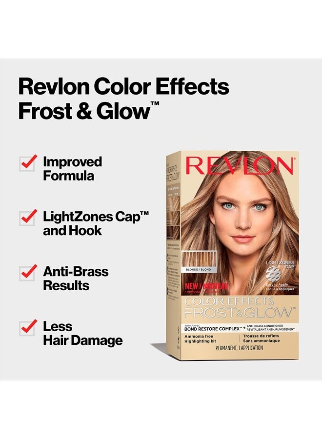 Revlon Color Effects Highlighting Kit, Permanent Hair Dye, For Balayage, Frosting, & Ombre Styling, Ammonia & Paraben Free, 20 Blonde, 8 Oz (Pack of 1)