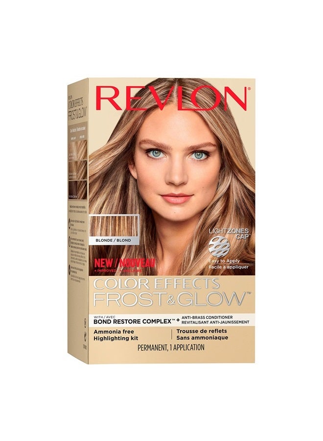 Revlon Color Effects Highlighting Kit, Permanent Hair Dye, For Balayage, Frosting, & Ombre Styling, Ammonia & Paraben Free, 20 Blonde, 8 Oz (Pack of 1)