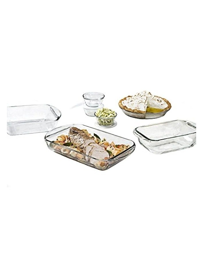 Basics Square Baking Dish, 2.0 Litre Tempered Glass