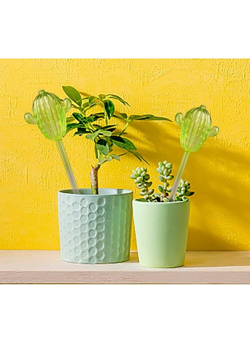 2Pcs Plant Watering Devices Self Watering Planter Insert Cactus Glass Plant Watering Bulbs Self Watering Bulbs for Vacation Water Bulbs Gifts for Plant Lovers