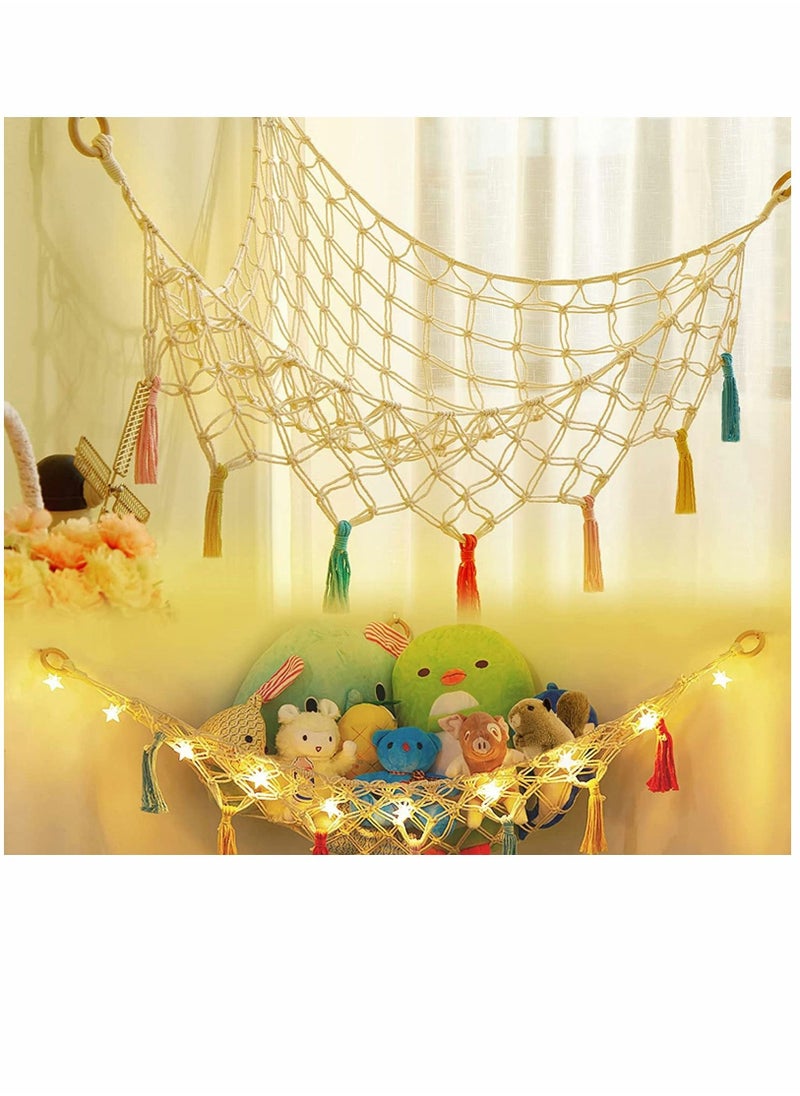 Stuffed Animal Toy Hammock Premium Plush Hanging Organizer Net