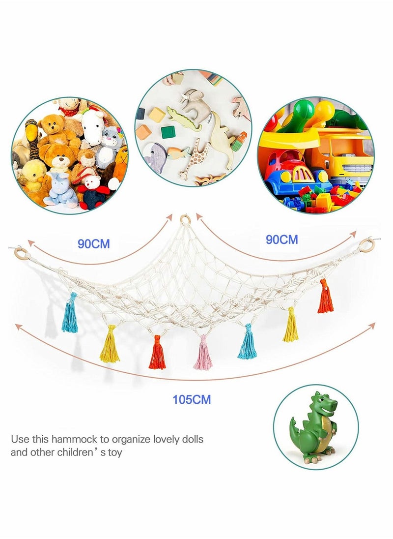 Stuffed Animal Toy Hammock Premium Plush Hanging Organizer Net