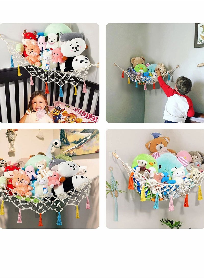 Stuffed Animal Toy Hammock Premium Plush Hanging Organizer Net