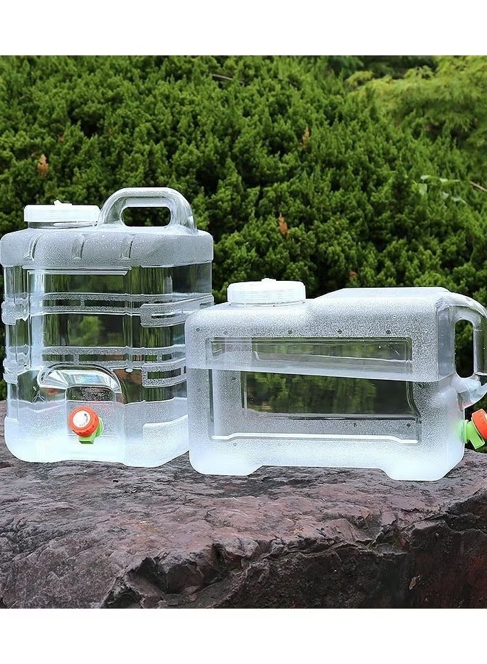 Water Storage Containers Camping Water Container 12/18L Portable Large Water Tank with Faucet for Outdoor Camping Picnic Hiking Car Driving Home Emergency Water Storage