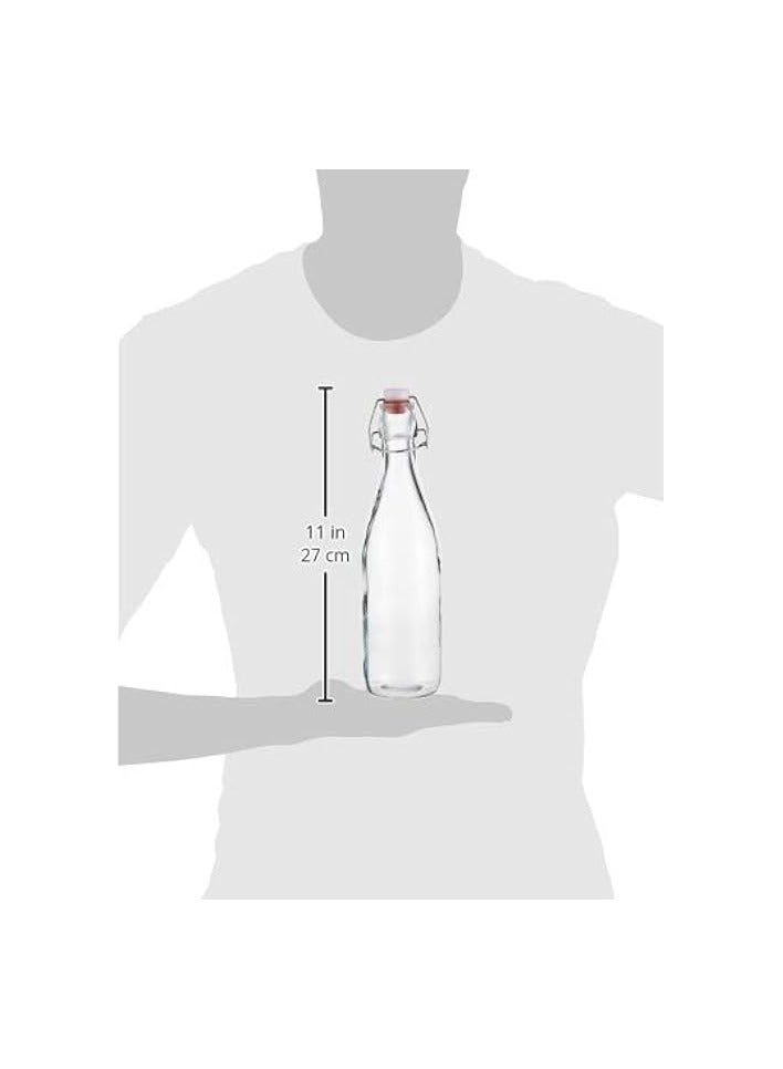GLASS BOTTLE WITH CLIP TOP 500ML 50034-2