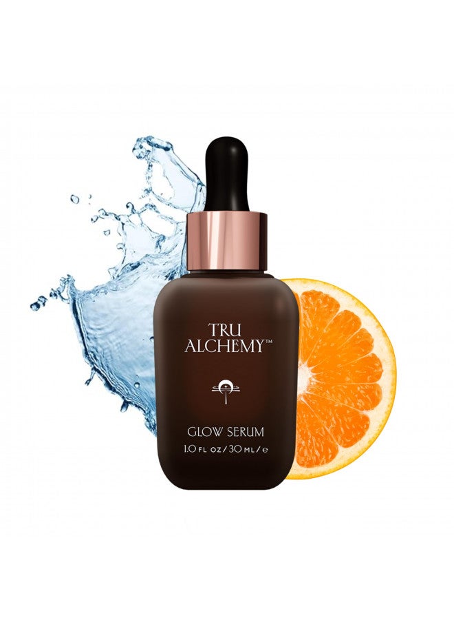 Tru Alchemy Vitamin C Glow Serum | Facial Serum with Bakuchiol, Glycolic & Lactic Acid | Skin Illuminating Serum | Anti-aging Vitamin C Face Serum | Hydrating Face Wrinkle Serum | 1 fl oz/30 ml