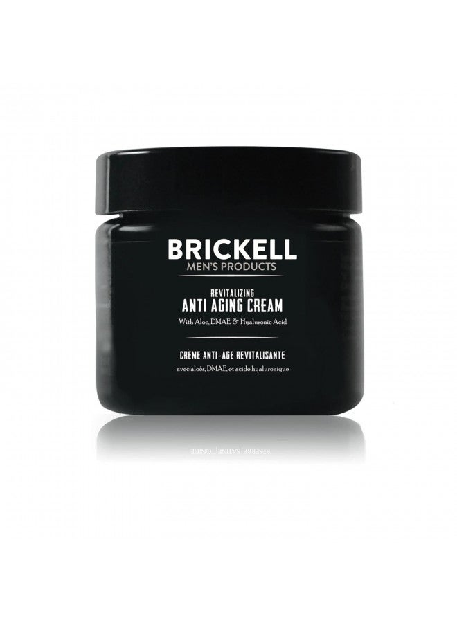 Brickell Men's Revitalizing Anti-Aging Cream For Men, Face Moisturizer For Face To Reduce Fine Lines and Wrinkles, Natural and Organic Anti Wrinkle Night Face Cream, 2 Ounce, Scented