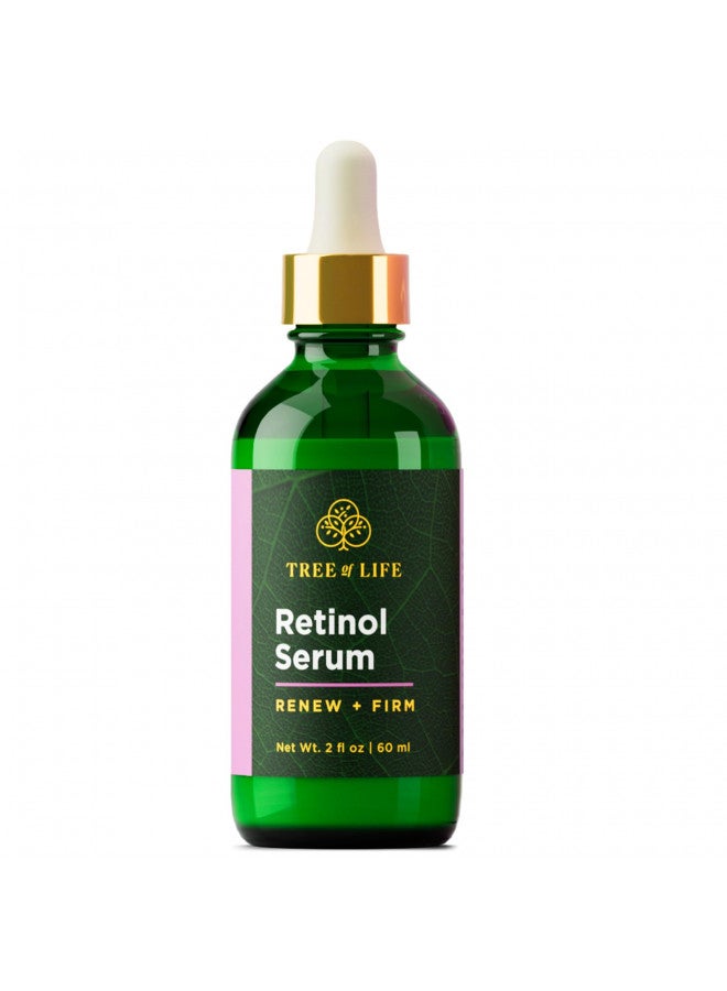 Tree of Life Retinol Serum for Face w/Hydrating Hyaluronic Acid for Wrinkle Soothing, Fine Lines & Dark Spots - 2 Fl Oz - Renew & Reset Nighttime Serums - Dermatologist Tested Facial Skin Care