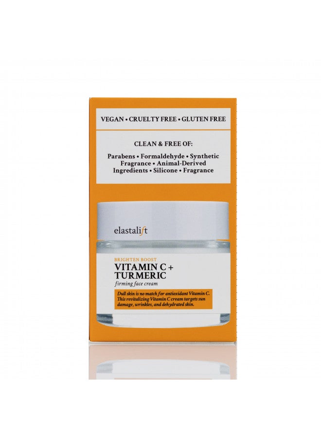 Elastalift Vitamin C Firming Face Cream Moisturizer Skin Care Facial Lotion, Potent Vitamin C Gel Cream For Face Targets Dry Skin, Age Spots, Wrinkles, Hyperpigmentation, & Sun Damaged Skin, 2 Fl Oz