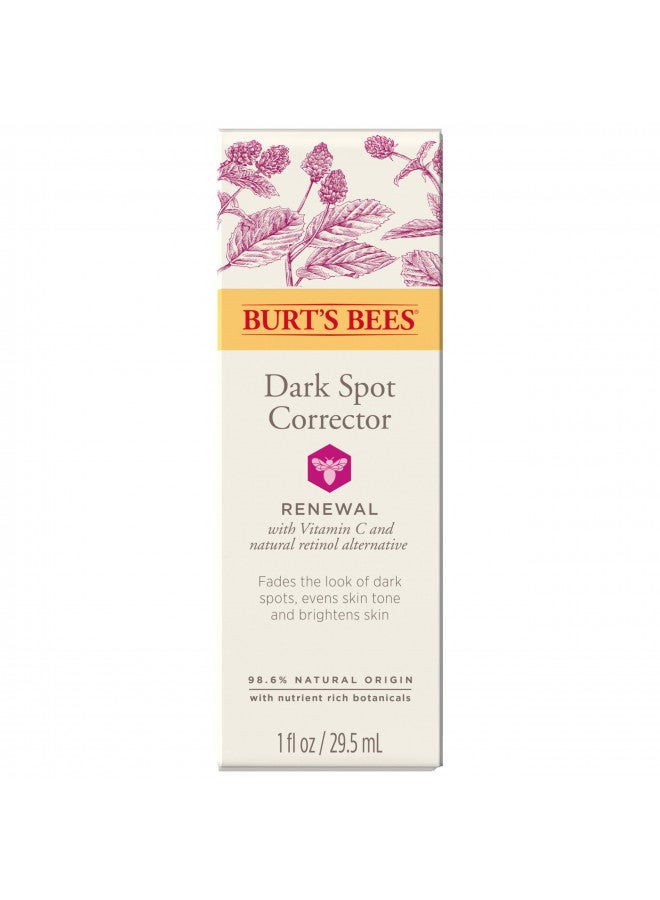 Burt's Bees Renewal Dark Spot Corrector - Natural Retinol Alternative with Bakuchiol, 1oz - Hydrating & Brightening Cream