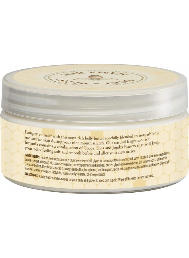 Burt's Bees Mama Bee Belly Butter, Fragrance Free Lotion, 6.5 Ounce Tub