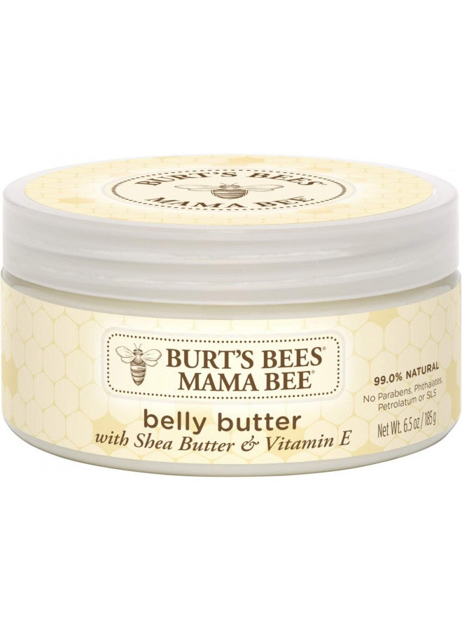 Burt's Bees Mama Bee Belly Butter, Fragrance Free Lotion, 6.5 Ounce Tub