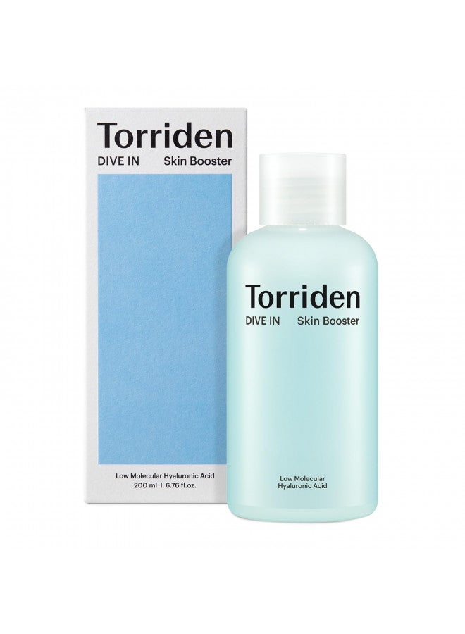 Torriden DIVE-in Hyaluronic Acid Skin Hydrating Booster 6.76 fl oz | Deep Nourishing Facial Moisturizing Toner for Dry, Sensitive Skin | Hyaluronic Acid, Panthenol, Ceramide