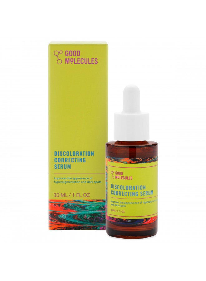 Good Molecules Discoloration Correcting Serum 30ml/1oz - Tranexamic Acid and Niacinamide for Dark Spots, Acne Scars, Sun Damage, Hyperpigmentation, and Age Spots - Fragrance Free, Vegan, and pH 5.5