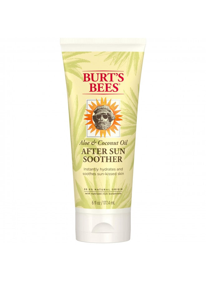 Burt's Bees After Sun Lotion with Hydrating Aloe Vera & Coconut Oil - Summer Essentials, Sunburn Relief, Natural After Sun Soother, 6 oz