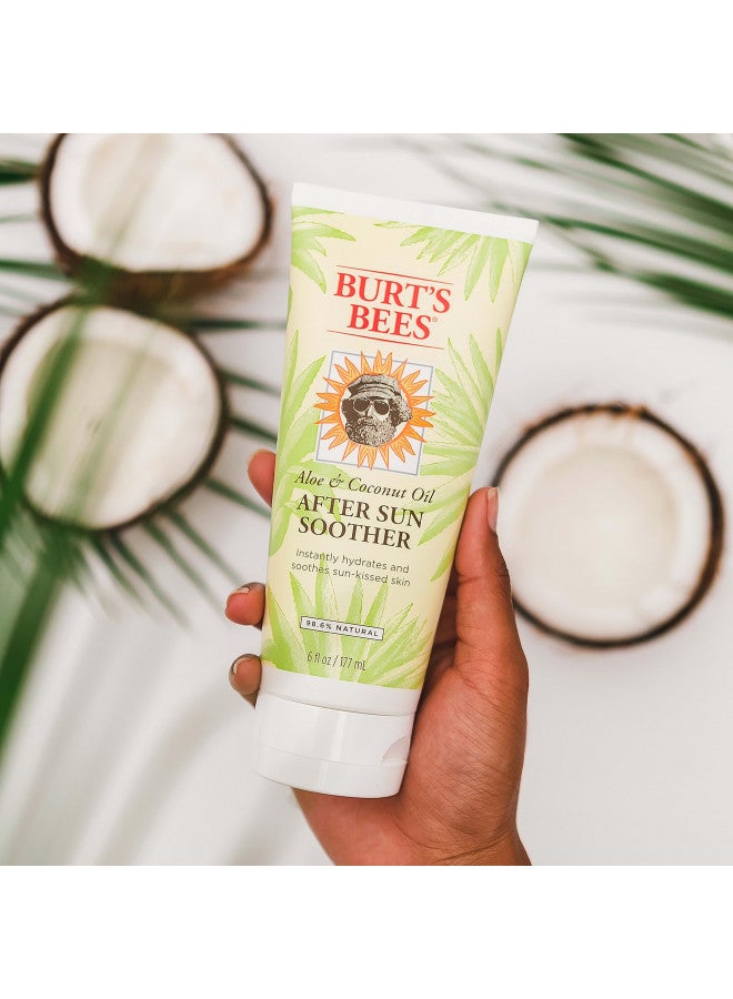 Burt's Bees After Sun Lotion with Hydrating Aloe Vera & Coconut Oil - Summer Essentials, Sunburn Relief, Natural After Sun Soother, 6 oz