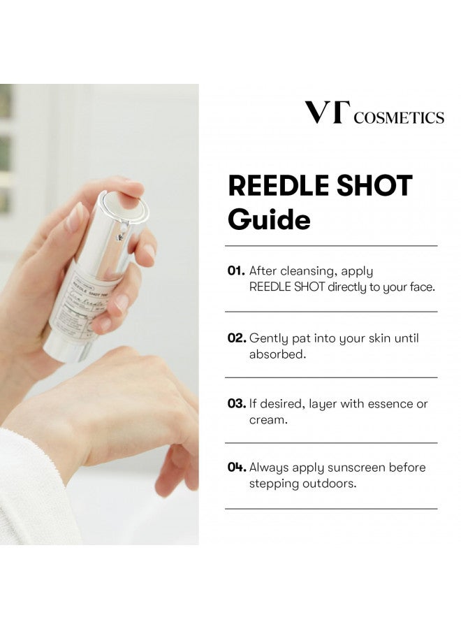 VT COSMETICS Mild Reedle Shot 50, Day & Night Repairing Essence for Dull, Tired Skin 1.69Fl Oz(50ml)