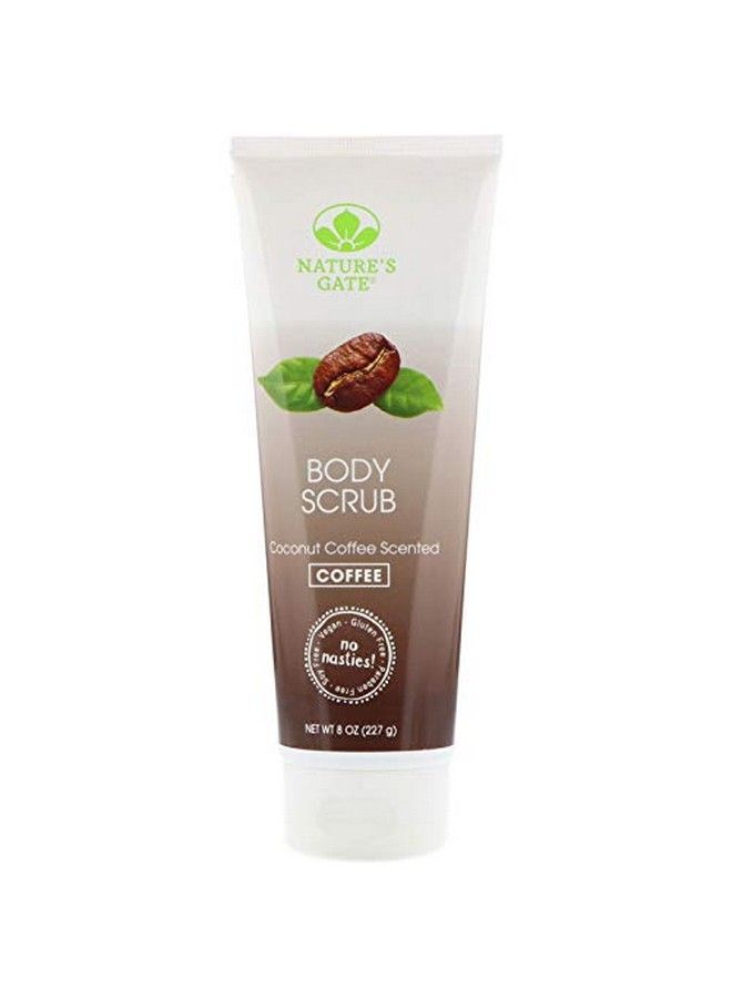 Natural Body Scrub Coconut Coffee Gently Exfoliates Softens Hydrates And Smooths Skin; Vegan Non Gmo Gluten Free Paraben Free And Cruelty Free 8 Ounce Recyclable Tube