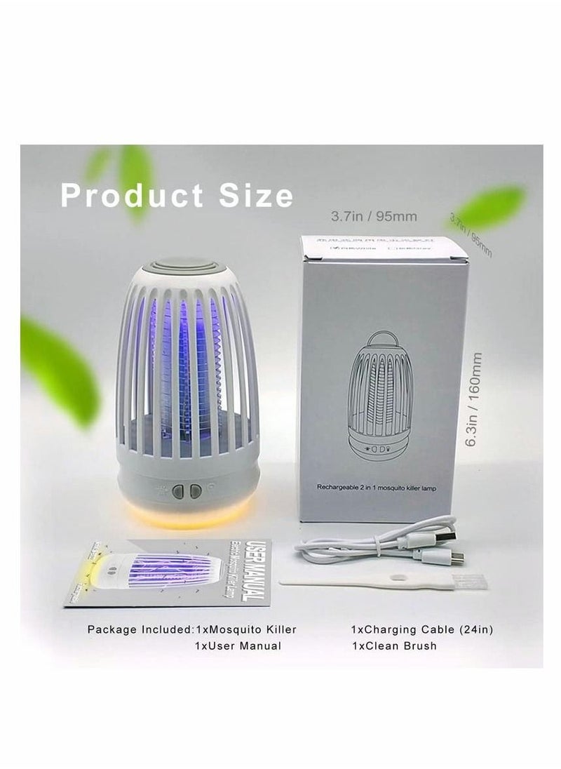 Mosquito Killer Lamp, Bug Zapper Insect Killer Fly Repellent Electric with Night Light, Powerful Mosquito Repellent Pest Control Traps for Indoor and Outdoor