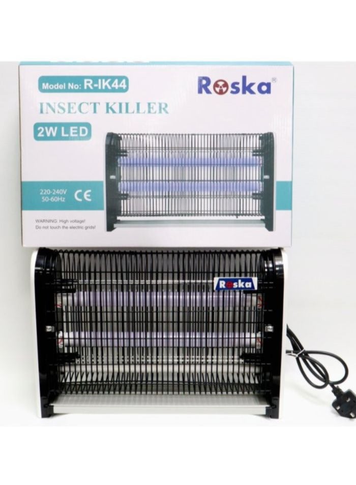 Insect Killer R-IK44 - 2W LED, 220-240V, 50-60Hz, High-Voltage Electric Grid for Indoor Use