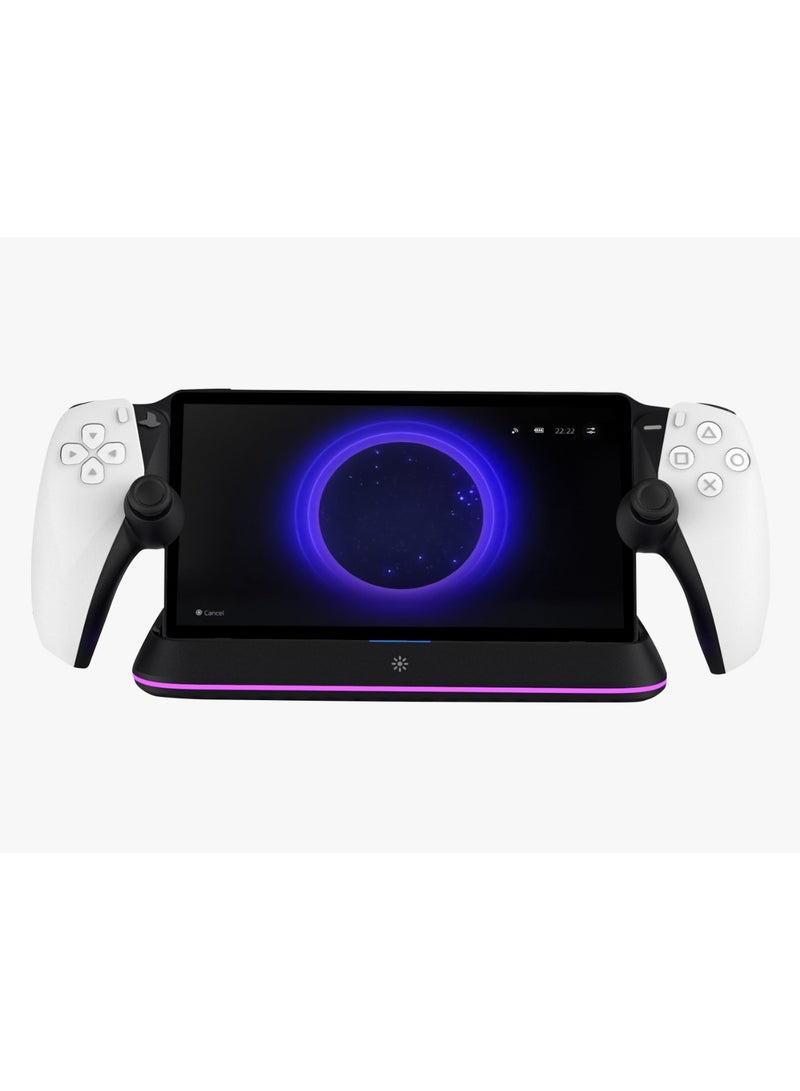 PS Portal Charge & Docking Station with Magnetic Charging and RGB Light / Built-in Safeguard / Anti-Slip Dock Base - Black