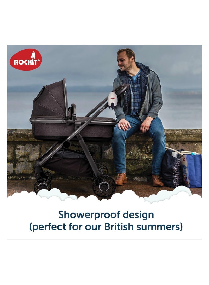 Portable Baby Rocker 2.0 USB Rechargeable, Portable Baby Sleep Aid Gently Rocks Any Stroller or Buggy, Adjustable Speed with 60-Minute Timer,Fits All Pushchairs & Prams to Create a Baby Bouncer