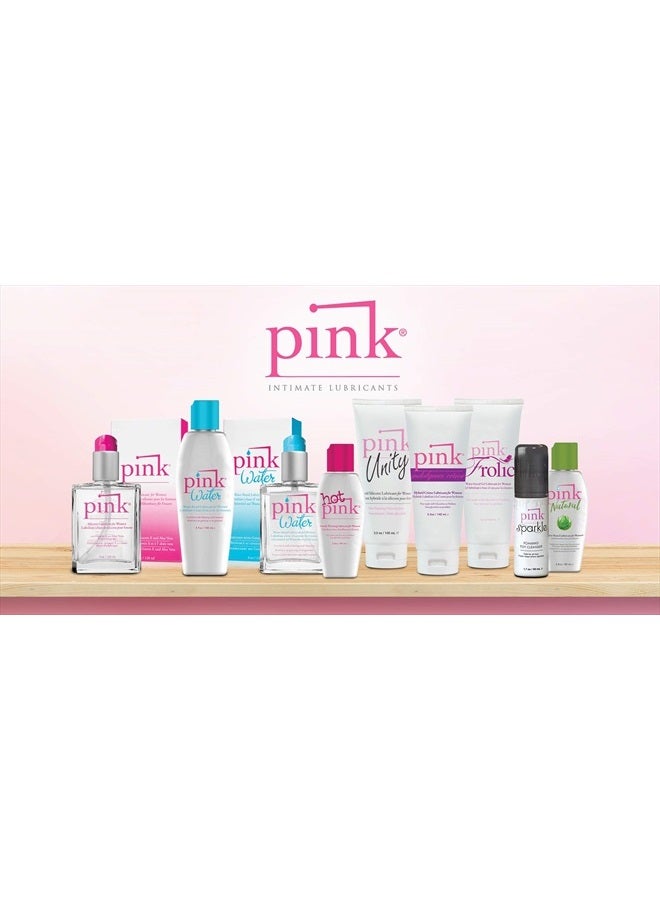 Water 8oz - Pink Water is Our Purified Water-Based Lubricant That Provides The Long-Lasting Glide of Silicone, but with a Delicate texure That is Easy to Rinse and is Never Sticky.