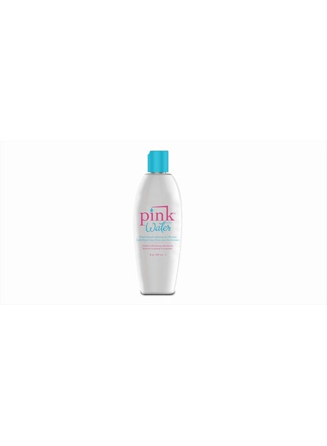 Water 8oz - Pink Water is Our Purified Water-Based Lubricant That Provides The Long-Lasting Glide of Silicone, but with a Delicate texure That is Easy to Rinse and is Never Sticky.