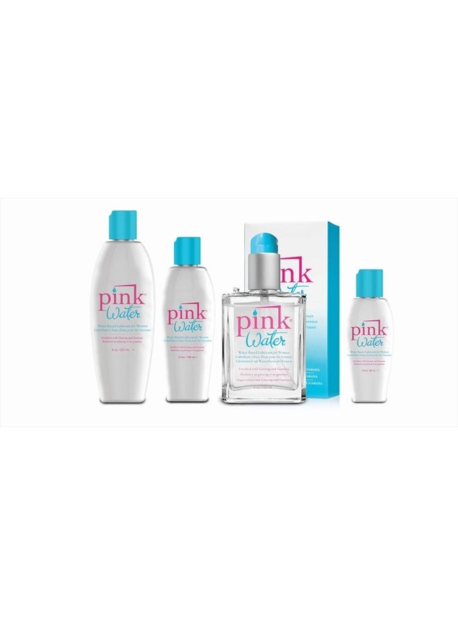 Water 8oz - Pink Water is Our Purified Water-Based Lubricant That Provides The Long-Lasting Glide of Silicone, but with a Delicate texure That is Easy to Rinse and is Never Sticky.