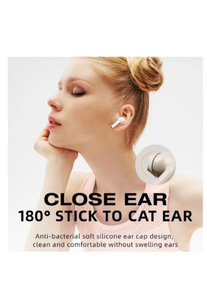 T30S Pro Earphones TWS Bluetooth 5.1 Wireless Headphone 3D Stereo Cat Ears Designed Touch Control With Microphone