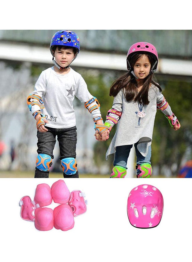 7-Piece Kids Protective Gear Set Scooter Skate Roller Cycling Knee And Elbow Pads– Assorted